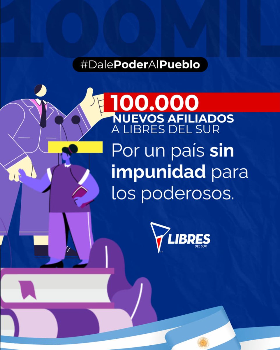LibresdelSurLdZ's tweet photo. #AfiliateaLIBRES
#DalePoderAlPueblo https://t.co/bYnYfhkLox