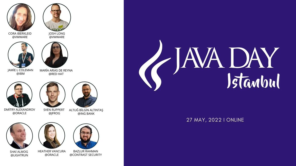 javadayistanbul's tweet photo. #JDI2022 Online Edition is finished🤜🤛.
Thank you to all of our speakers for today. 🤗
@starbuxman, @ciberkleid, @delawen, @Jamie_Lee_C, @altugaltintas, @bercut2000, @SvenRuppert, @bazlur_rahman, @debugagent, @heathervc
See you tomorrow at Hilton İstanbul Kozyatağı🤘 https://t.co/sWOK18BRK8