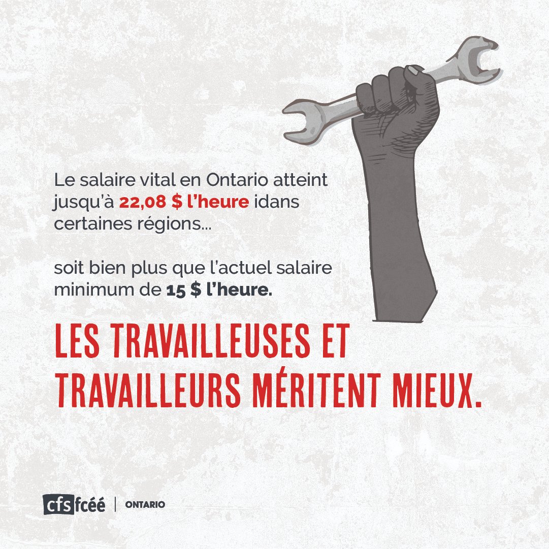 CFSON's tweet photo. Jusqu’à présent, le gouvernement provincial a laissé tomber les travailleuses et travailleurs précaires en ne garantissant pas un salaire minimum adéquat et en ne tenant pas les employeurs responsables de leurs pratiques d’exploitation.

#DemandOurFuture #onelxn #onpoli #cfsfcee https://t.co/pKb8cx16Yl