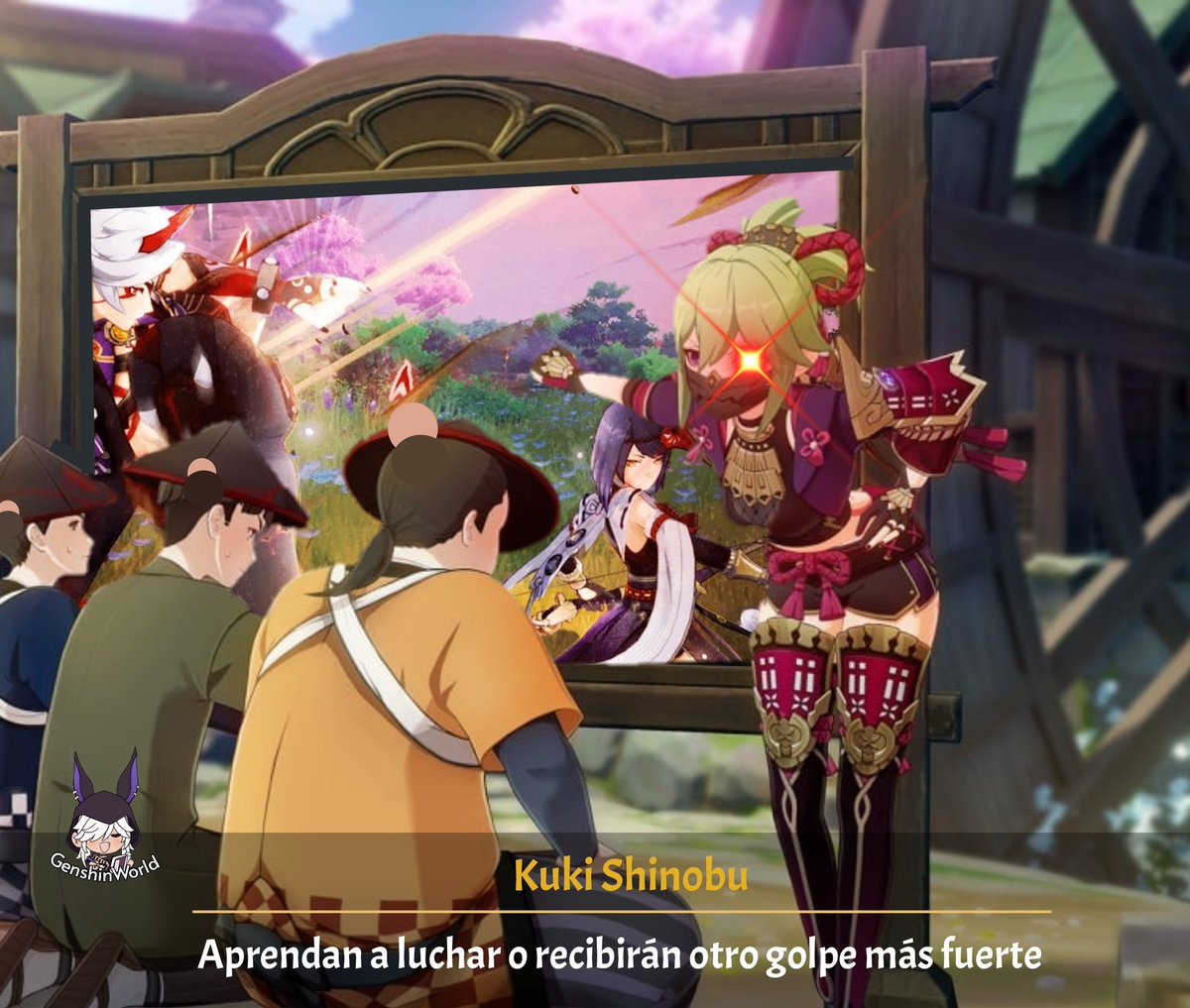 World1mpact's tweet photo. Cuando Kuki entró al banda Arataki...

Cuando me uní por primera vez a la Banda de Arataki, Itto me dijo que enseñara a los demás a luchar. Así que lo primero que hice fue darles 🤜 una paliza, uno por uno.

 #GenshinImpact #KukiShinobu https://t.co/kM3vT8y6Ew