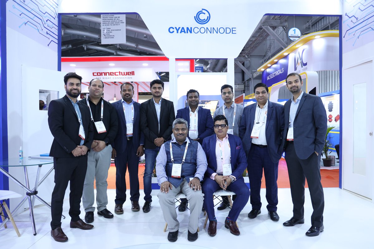 CyanConnode_Ind's tweet image. &quot;Find a group of people who challenge and inspire you, spend a lot of time with them, and it will change your life.&quot; An adage by Amy Poehler that we totally abide by. 
A big shout out to the team that made @CyanConnode&apos;s presence felt loud &amp;amp; clear at #DistribuElec by @tweetieema