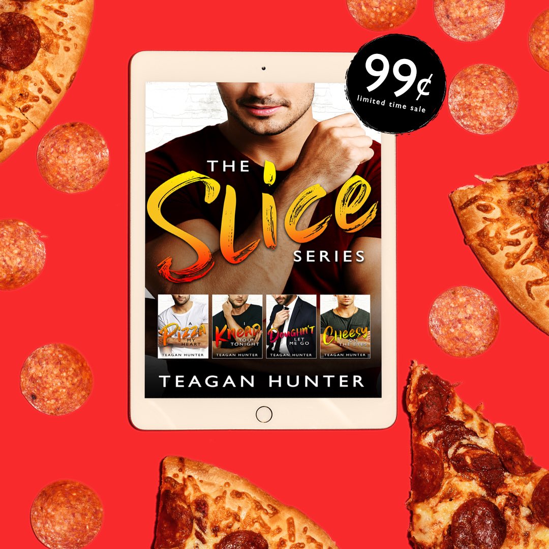 The Slice Series Box Set by @thunterwrites is now LIVE and just .99!
Download-
mybook.to/SliceBoxset  
#RomanticComedy #BrothersBestFriend #EnemiestoLovers #SingleMother #FriendstoLovers  #Nanny #SingleDad #WorkplaceRomance #RoommatestoLovers #Fakerelationship @valentine_pr_