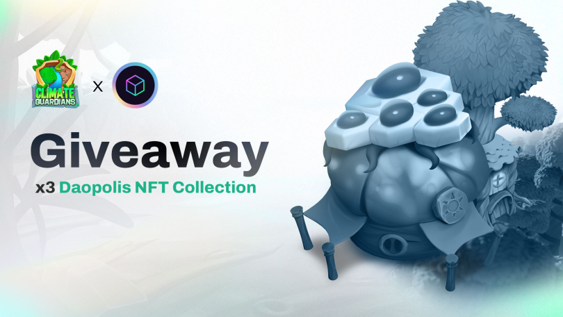 KOKO___AI's tweet photo. 📢 < 48 hours left for Guardians to enter the #Daopolis NFT Giveaway! 🎁

➡️ You can enter here: https://t.co/pKzoOg5CKI

This giveaway has been created through the @ClimateGuards and @cybertime_eth Strategic Partnership 🔥

#Celo #NFTGiveaway #NFTAirdrop #cryptogiveaway #ReFi https://t.co/ldoamckwja