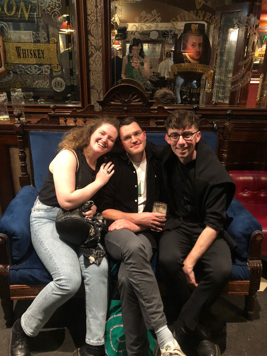 CatherineHearn1's tweet photo. After 18 months of Zoom, smushy pub chats feel pretty sweet - @tolkajournal together at long last💙  Please buy issue three so that we can keep this mad show on the road: https://t.co/YqqWCdLNh7 https://t.co/FA3J2ih2Gi