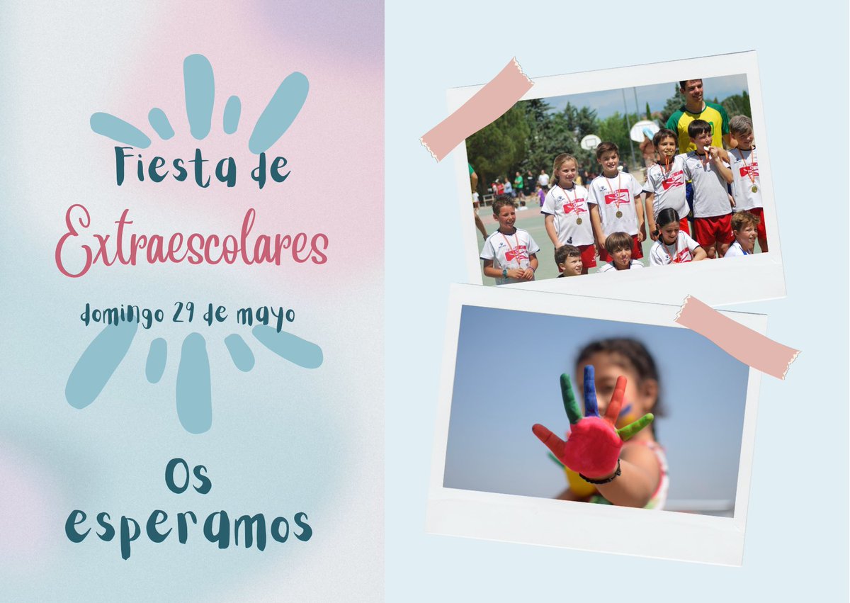 ¿Preparados Para la fiesta de extraescolares?
Aquí os adjuntamos pdf con los horarios. 👇 acortar.link/FkcKol