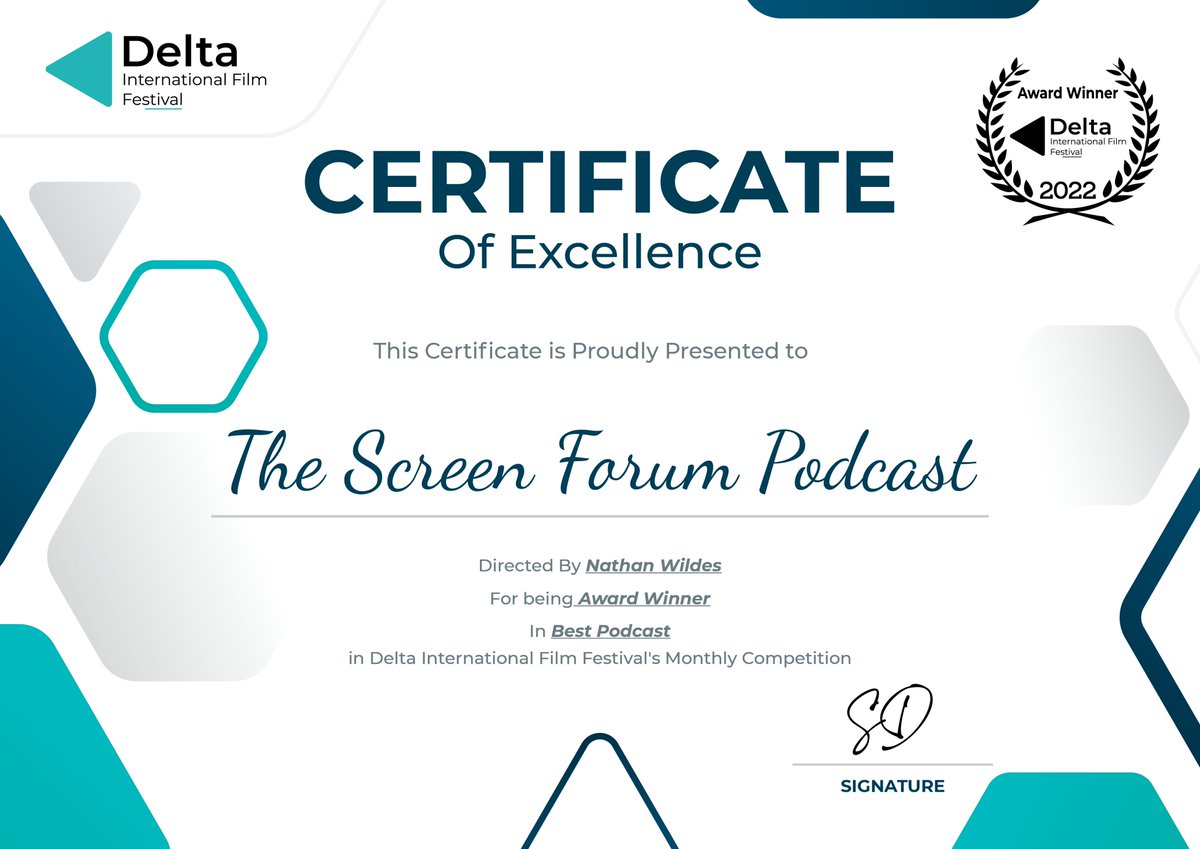 ScreenForumPod's tweet image. Thank you @film_delta
