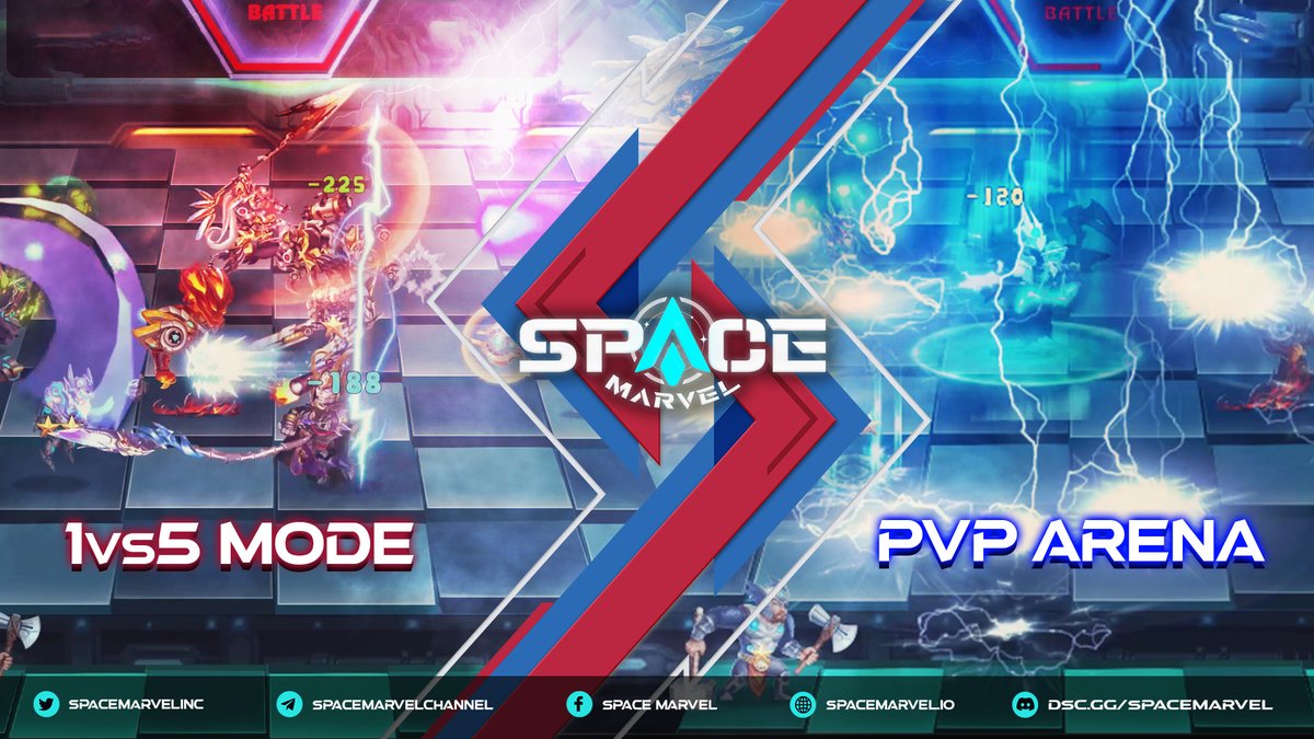 1vs5 mode 🆚 PvP Arena
✅ More players in a match
✅ All owned heroes are set to one star
✅ Each player use 'gold' to reroll or buy heroes and build a team
✅ The winner takes it all.
Coming soon on June 10 in #SpaceMarvel 2nd #Testnet
#Cryptos #NFTGame #SVX