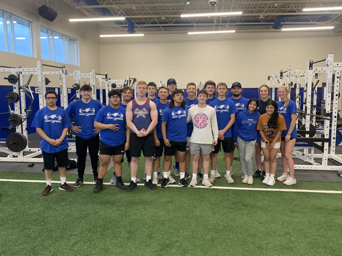 PerryStrength's tweet image. Good success with the Perry Combine last night! 55 total PRs on the night! Thanks to the athletes who came out to participate, the coaches for helping record, and 18th Street Design for the champion awards!