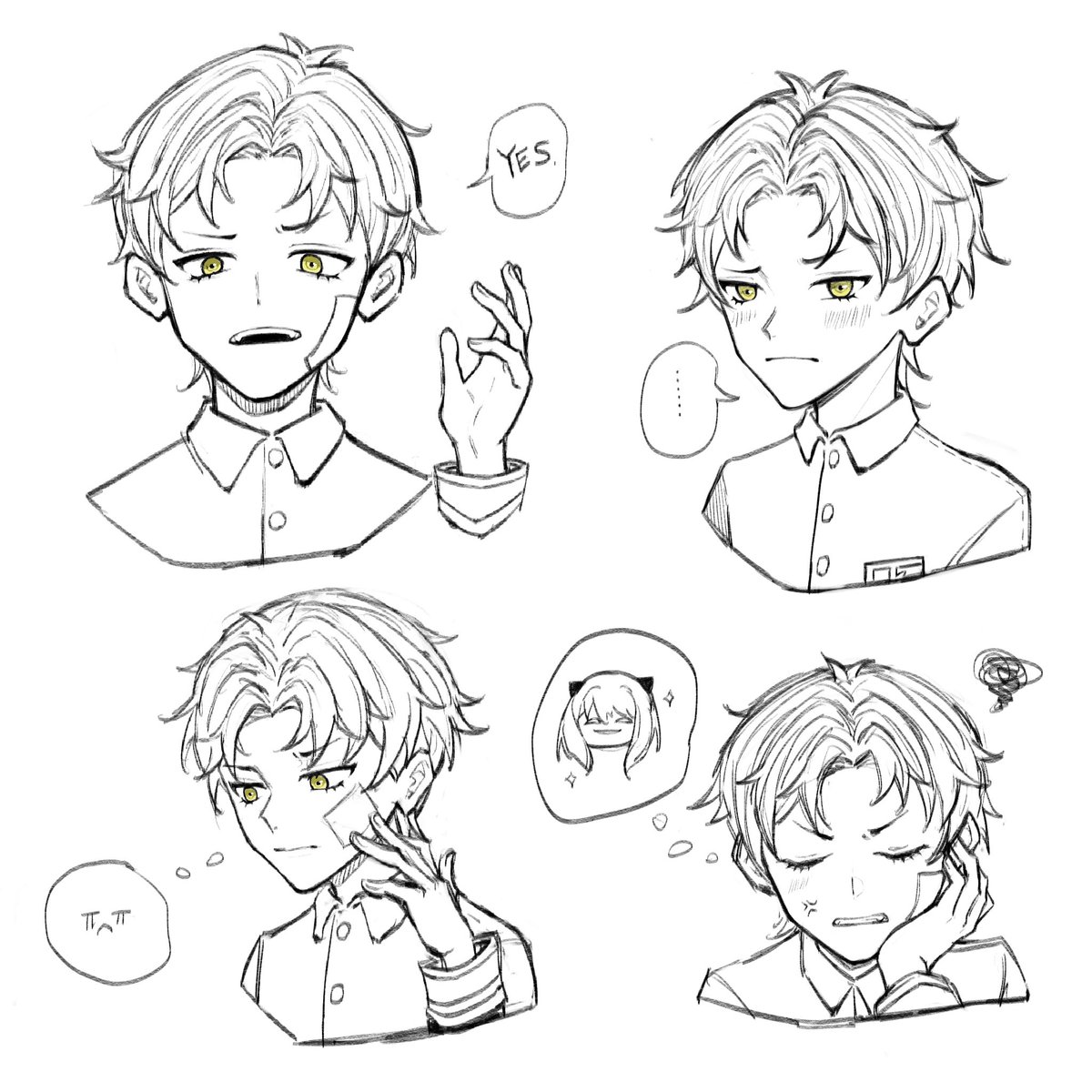 Hearteezzzz's tweet photo. I love this boy🥺 
#spyxfamilly https://t.co/J7pY02GscE