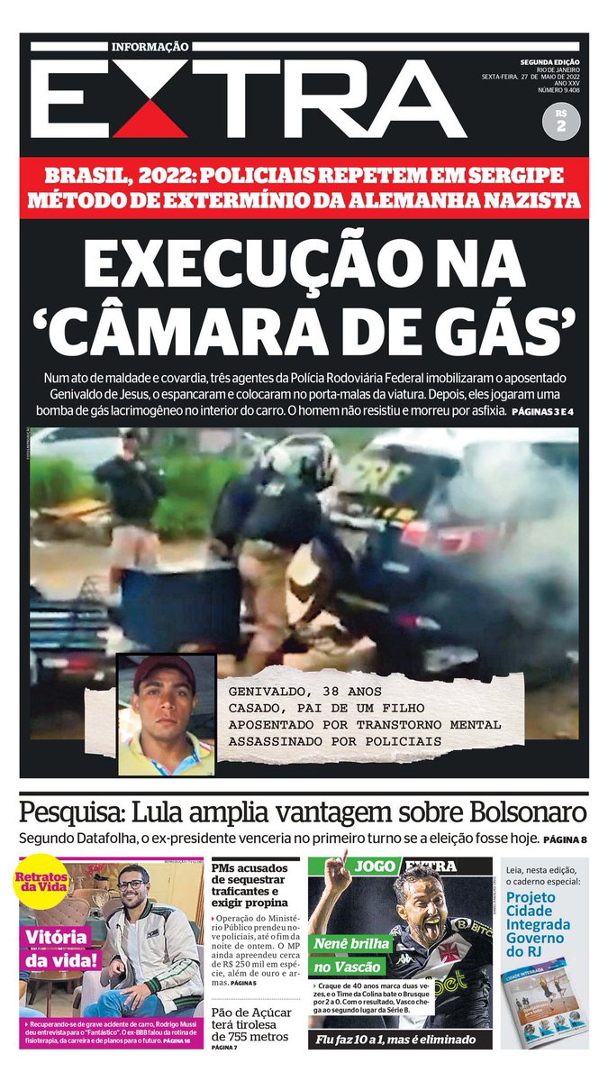 BernardoMF's tweet photo. Brasil, 2022 — A capa do @jornalextra https://t.co/HEmg6sVyAG