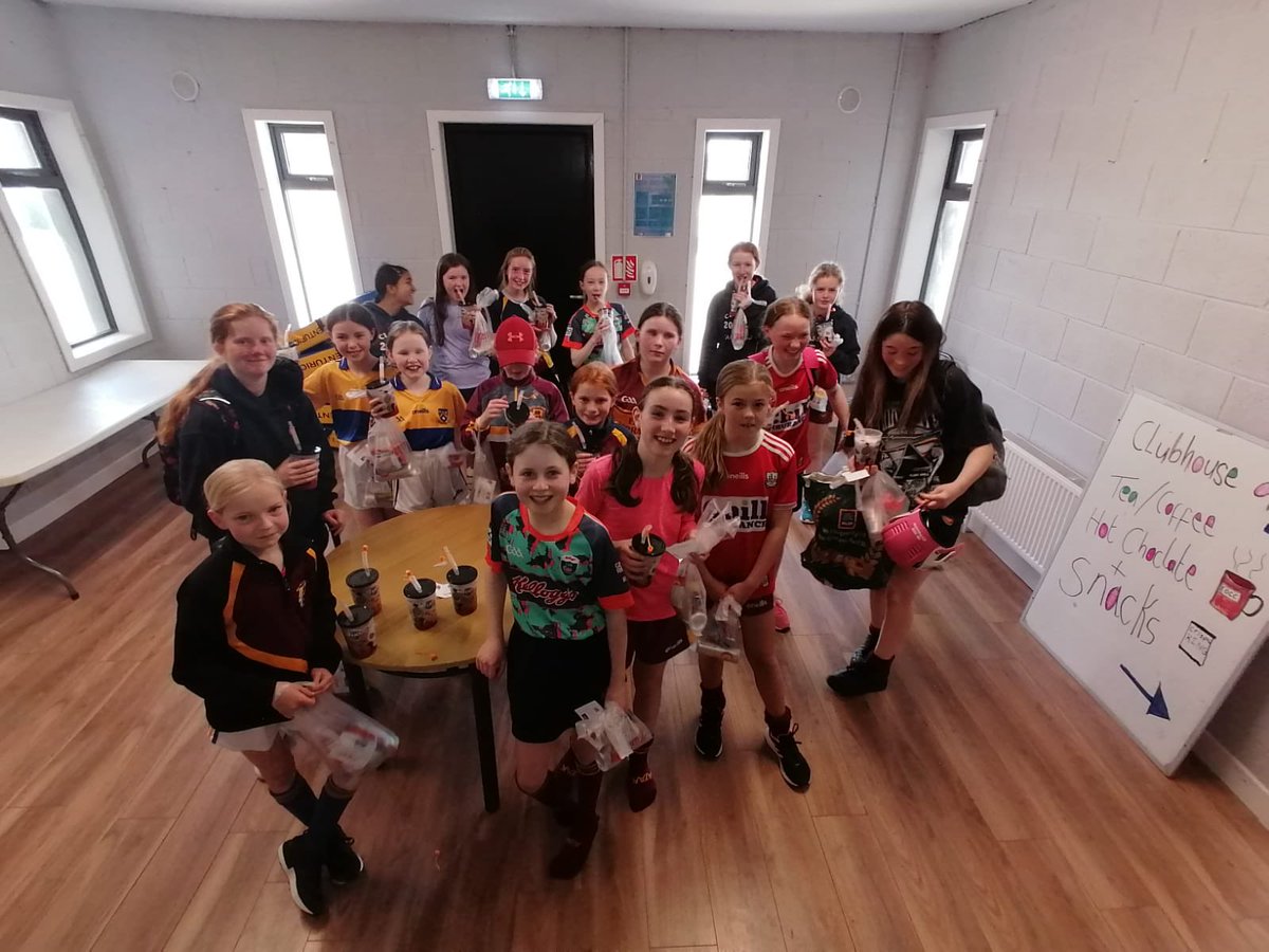 Well done to our Camógie players in the blitz today and many thanks to ⁦<a href="/EOCCHurling/">Éire Óg Corra Choill Hurling Club</a>⁩ for hosting the girls blitz today. Thanks for all the goodies