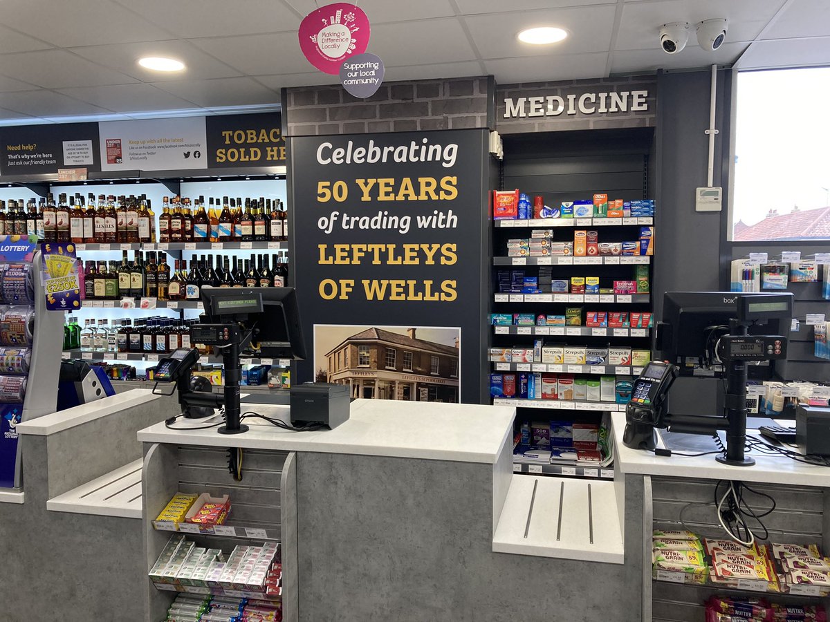 Recent refit &amp; Evolution fascia at Leftleys of Wells celebrating 50 years in retail <a href="/milner_lauren/">Lauren Milner</a> <a href="/activ_projects/">Activ Projects Ltd</a> <a href="/julie_hewkin/">Julie Hewkin FFDM</a>