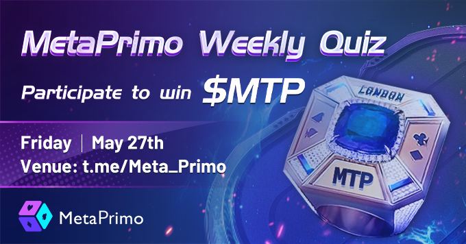 Meta_Primo's tweet photo. 🥳#MetaPrimo Weekly #GamerParty 1️⃣2️⃣

🗓 May 27th, 2022

✅Follow 
@Meta_Primo

✅Join https://t.co/zdhNx5clZg
✅Comment your questions &amp; tag 3 friends

🥳W'll select and answer 10 Qs in the comments

🎁$5 in $MTP for each picked Q
#Giveaways #P2E https://t.co/3VbS7nE9Q2