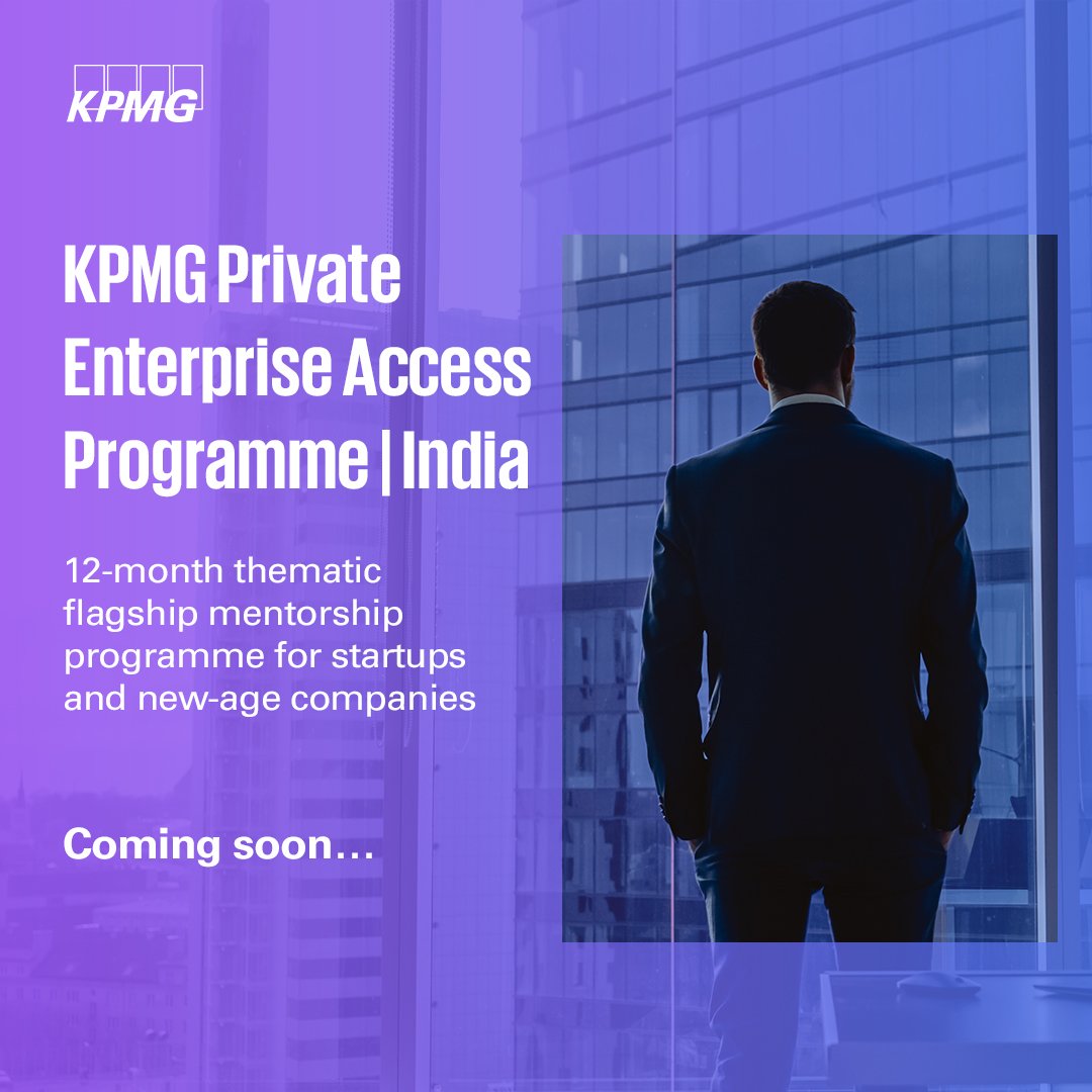 Are you a #startup who is looking to accelerate and make big decisions? KPMG Private Enterprise Access is here to guide you in this journey. Watch this space for more...