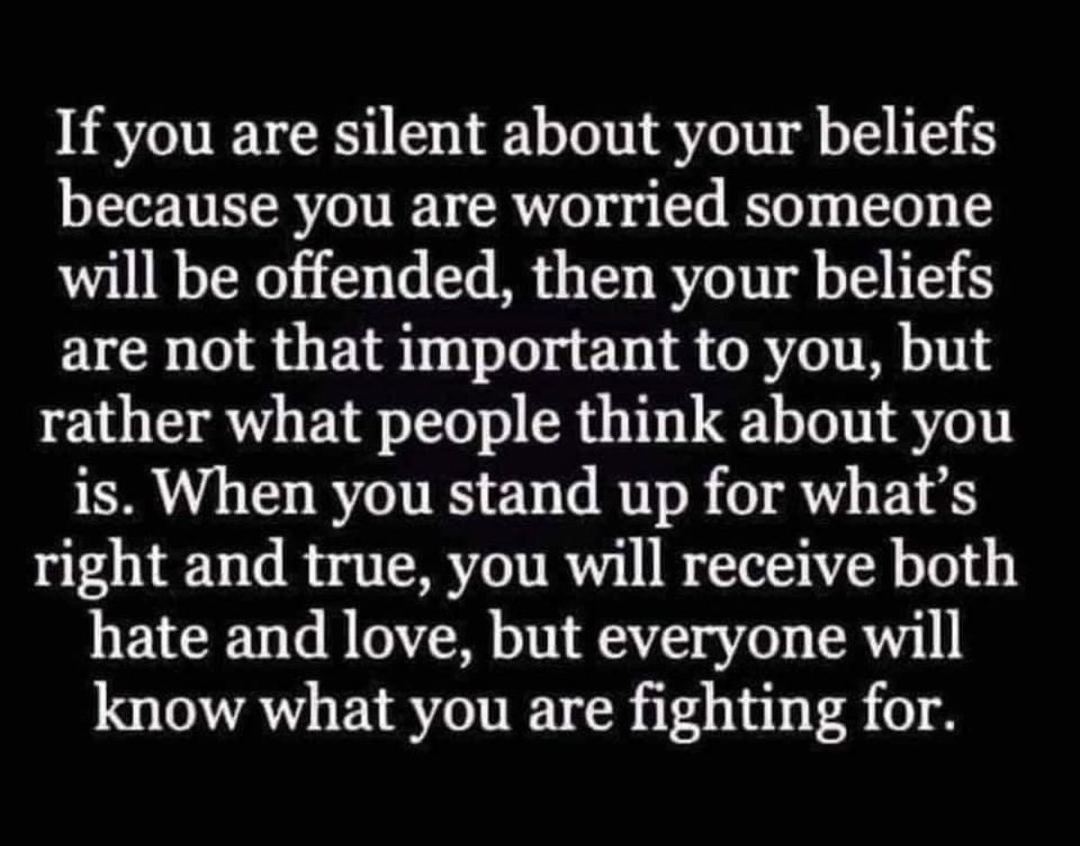 ChristyJo38556's tweet photo. THIS! Either you have convictions or you are just worried about what other people think! #likemeornot #istandonmybeliefs https://t.co/zmFZTsIG4W