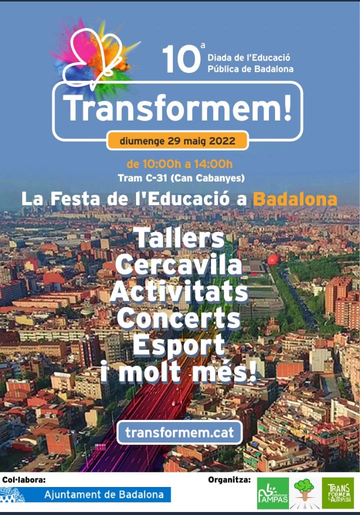 Escolamontigala's tweet photo. L'Ampa Montigalà participarà amb un taller de percussió de 10 h a 13 h a la desena diada de l'escola pública. #FemEscola #MontigalaSioSi #Badalona #Transformem https://t.co/gxpL50Q3BG