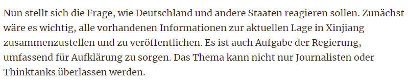 hfeldwisch's tweet photo. "Das Thema kann nicht nur Journalisten oder Thinktanks überlassen werden": Der Sinologe Klaus Mühlhahn zu den Verbrechen in #Xinjiang, nachdem die Sinologie in Deutschland die Problemthemen in den letzten Jahren weitgehend ignoriert hat. Er fordert "China-Strategie mit Augenmaß". https://t.co/c0ipSLftlM