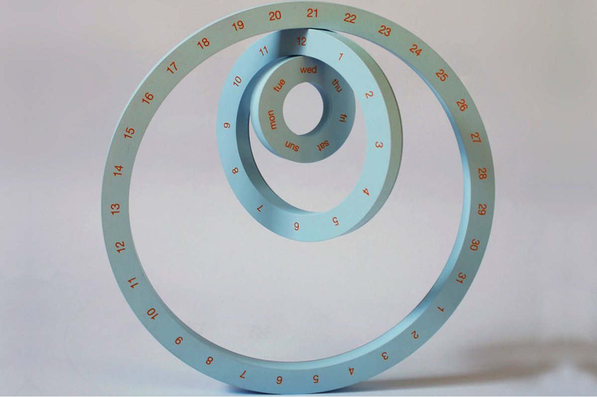 yankodesign's tweet image. ONE Calendar works like the rotating sun, moon, and earth bit.ly/3GqXnkv