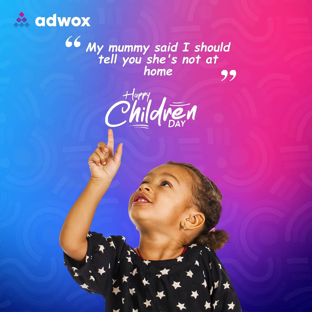 AdWoxmedia's tweet image. Happy Children&apos;s Day!

To our little ones who say it just as it is… 

The ones who see the world far and beyond where life plants them. 

#happychildrensday #AdWoxMedia #AdsThatWork