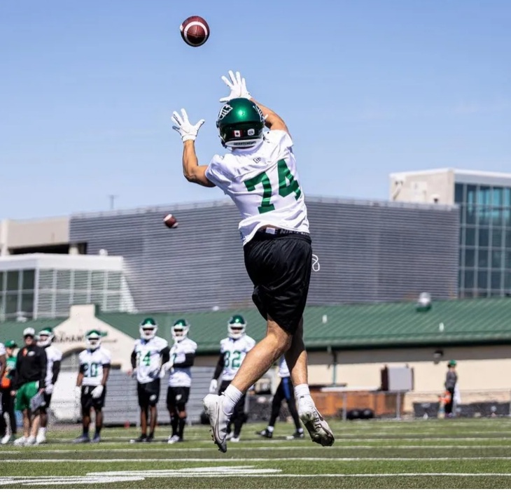 Jakob Prall '20 (<a href="/jakobprall/">JP</a> ) ✨𝕤𝕙𝕚𝕟𝕖𝕤✨during rookie camp with the <a href="/sskroughriders/">Saskatchewan Roughriders</a> 🐻🐻

#BearsInThePros #GoBruno #EverTrue