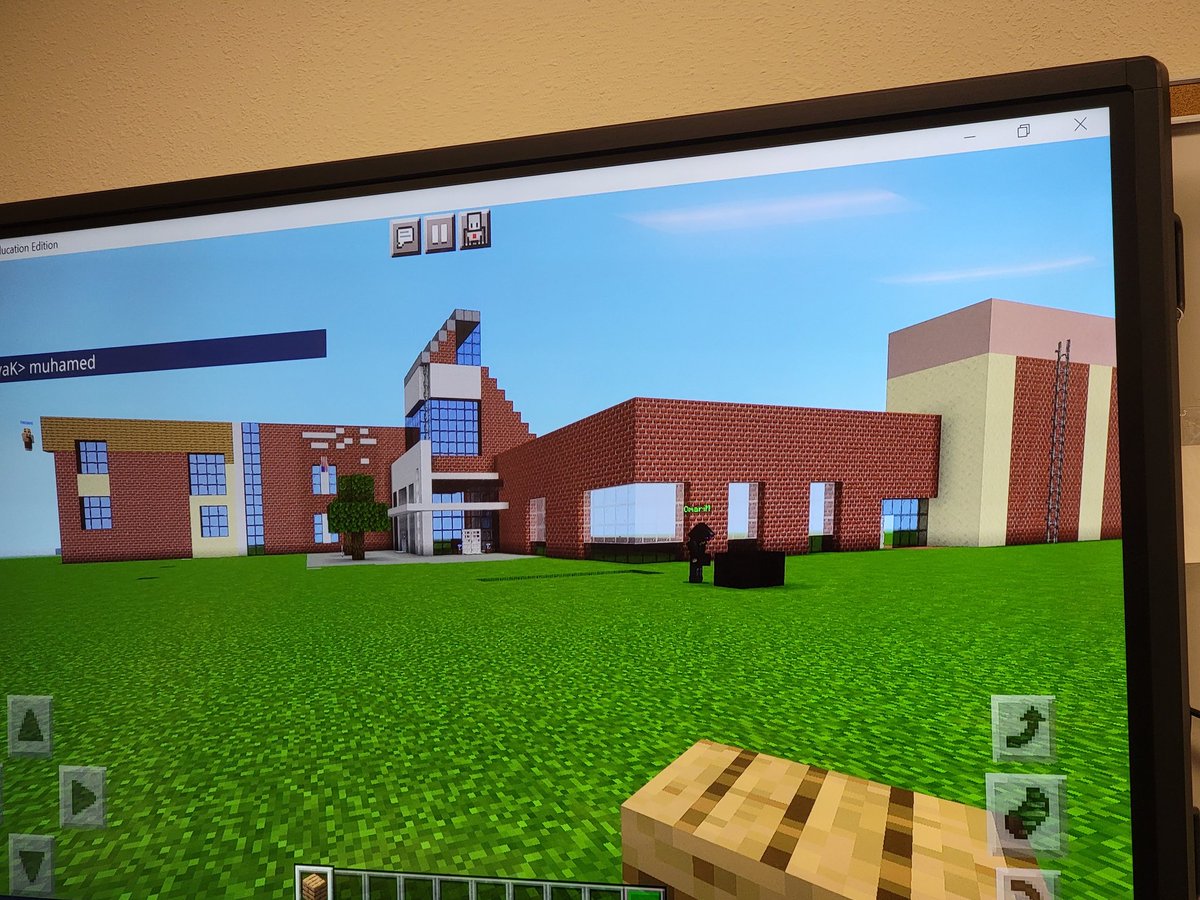 Having my <a href="/NESBlazers/">Northbrook Blazers</a> 5th graders collaborate and build Northbrook Elementary in <a href="/PlayCraftLearn/">Minecraft Education</a> before they move on to middle school. #collaboration #create #allthefeels #imnotcryingyouare #lastdayofschool #MinecraftEDU