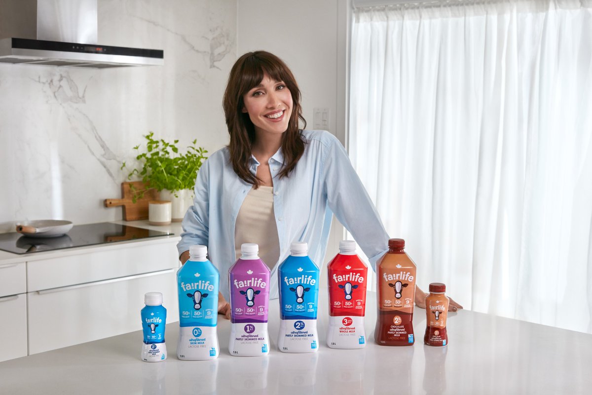 We are very proud to be producing fairlife with 100% Canadian milk! Supporting the Canadian dairy industry is important to us. Find the blue cow logo on each of our products. #BuyCanadian