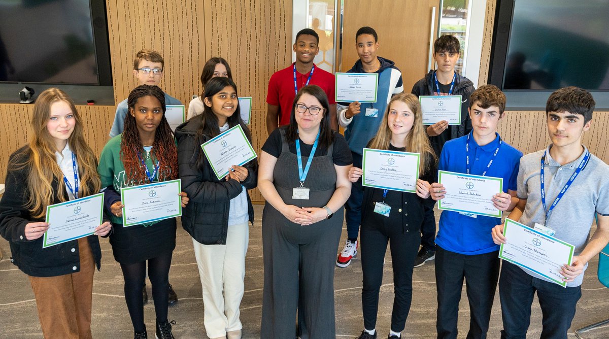 This week our students have learned about routes into life science careers, including the Year In Industry program and Apprenticeship scheme – If you’re interested in future work experience weeks are Bayer, register here: bayer.co.uk/en/baylab/work…