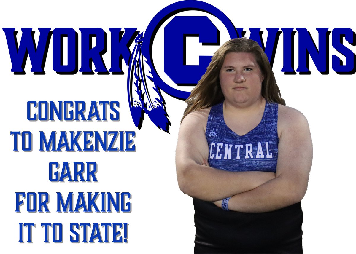 Best of luck to <a href="/makkk92/">Makenzie Garr</a> as she heads to Jeff City to compete in the State Track and Field Championships this weekend! Shot Put is Friday at 1:00 and Discus is Saturday at 9:00!! #bringthenoyes <a href="/CHS_Indians/">St. Joe Central HS</a> <a href="/chsabc2015/">CHS Booster Club🌟</a> <a href="/CHSIndiansTrack/">CHS Indians Track & Field</a> <a href="/SJNPSports/">News-Press NOW Sports</a> <a href="/KQ2SPORTS/">KQ2Sports</a> @TommyKFEQ <a href="/DCLau5/">David Lau</a>