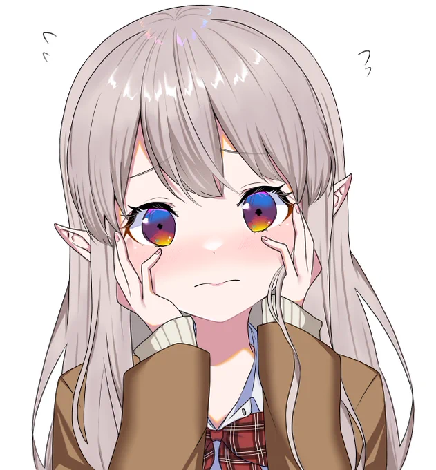 照れえるえる～
#えるの絵だよ 