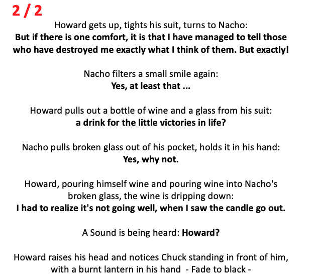 TBigelman's tweet photo. Interior. Daylight. A waiting room in the sky.
Howard and Nacho sit on a bench shaped cloud. 

Attached is my farewell for the masterpiece @BetterCallSaul mid season- would be honored if you read it @TomSchnauz @PatrickFabian @rheaseehorn @mrbobodenkirk @petergould @MandoMichael https://t.co/Xq1RfE8f0l