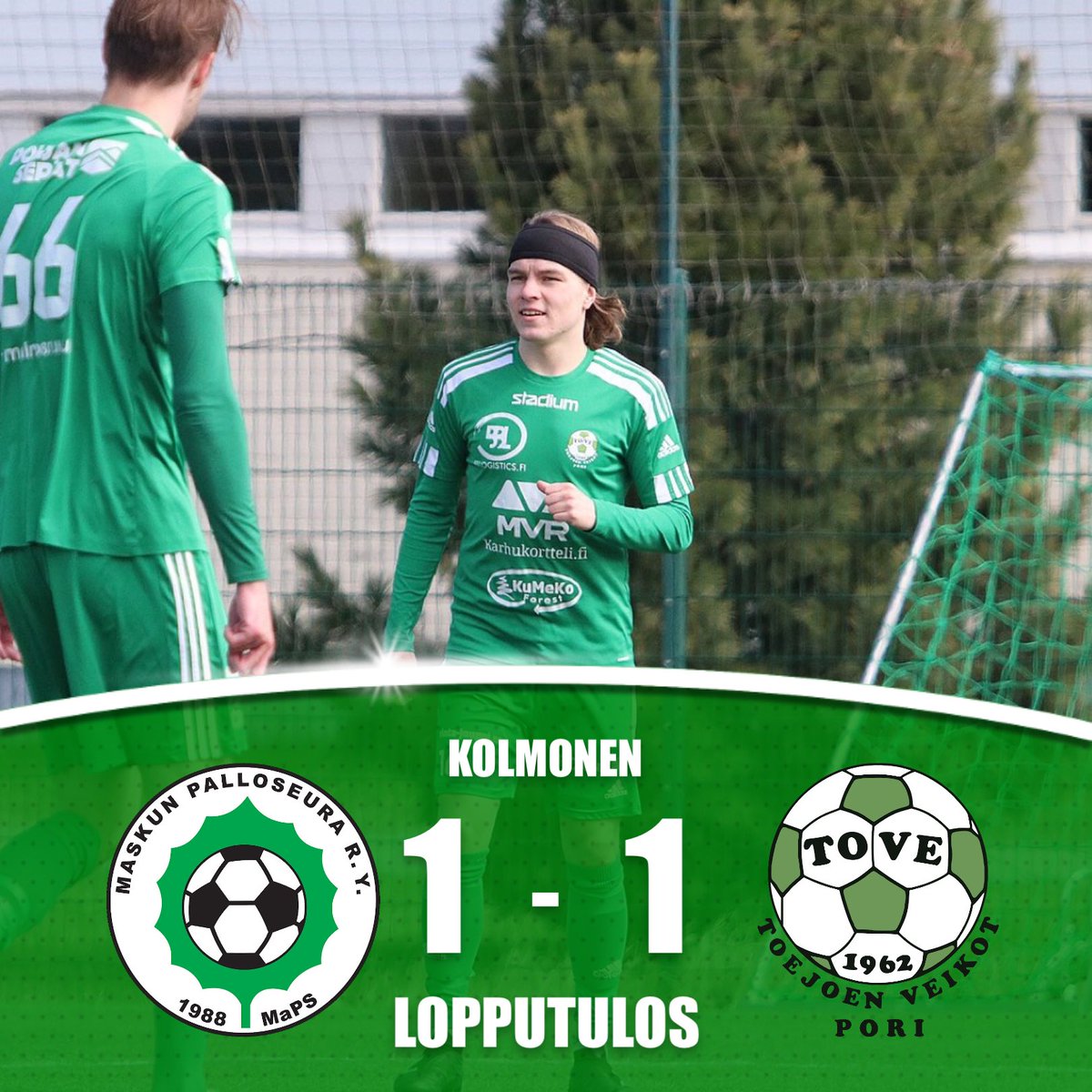 Vieraista pisteen verran kotiin tuomisia 🟢 

Kolme ottelua tappioitta, joten vahva kausi käynnissä tällä joukkueella 💪

❌ Limnell
⚽️ Riihimäki

Kiitos @maskunpalloseura 🤝

#toejoenveikot #seonmunjengi #säästöpankki #tahdoenemmän