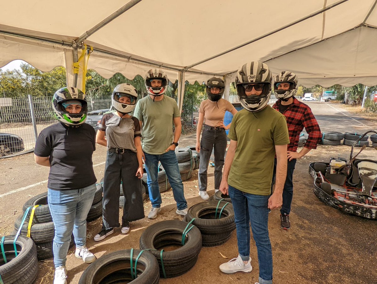 asterratech's tweet photo. When we aren't bringing satellite-based infrastructure intelligence to the world, we like to have fun. Can't get much better than enjoying good food, #GoKarting, and spending time with #TeamASTERRA! 🛰️🏎️

#IntelligenceToAct #TeamBonding #Fun https://t.co/tTtTwL6YoJ