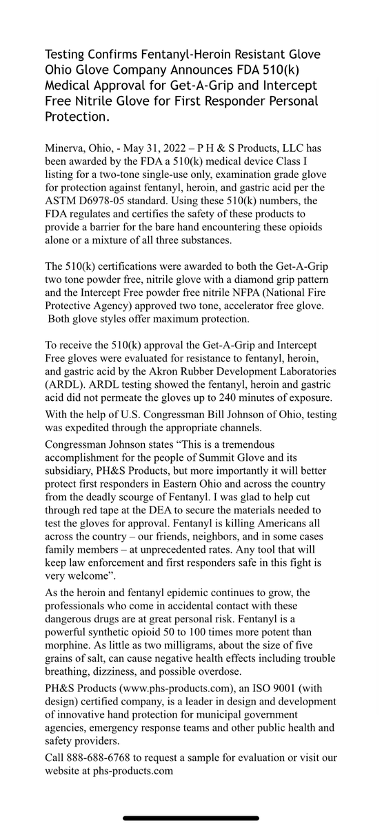 This tweet is about saving lives… My father has created a product geared toward our first responders and protecting them from the fentanyl &amp; heroin epidemic in this country. Any exposure would be very helpful!