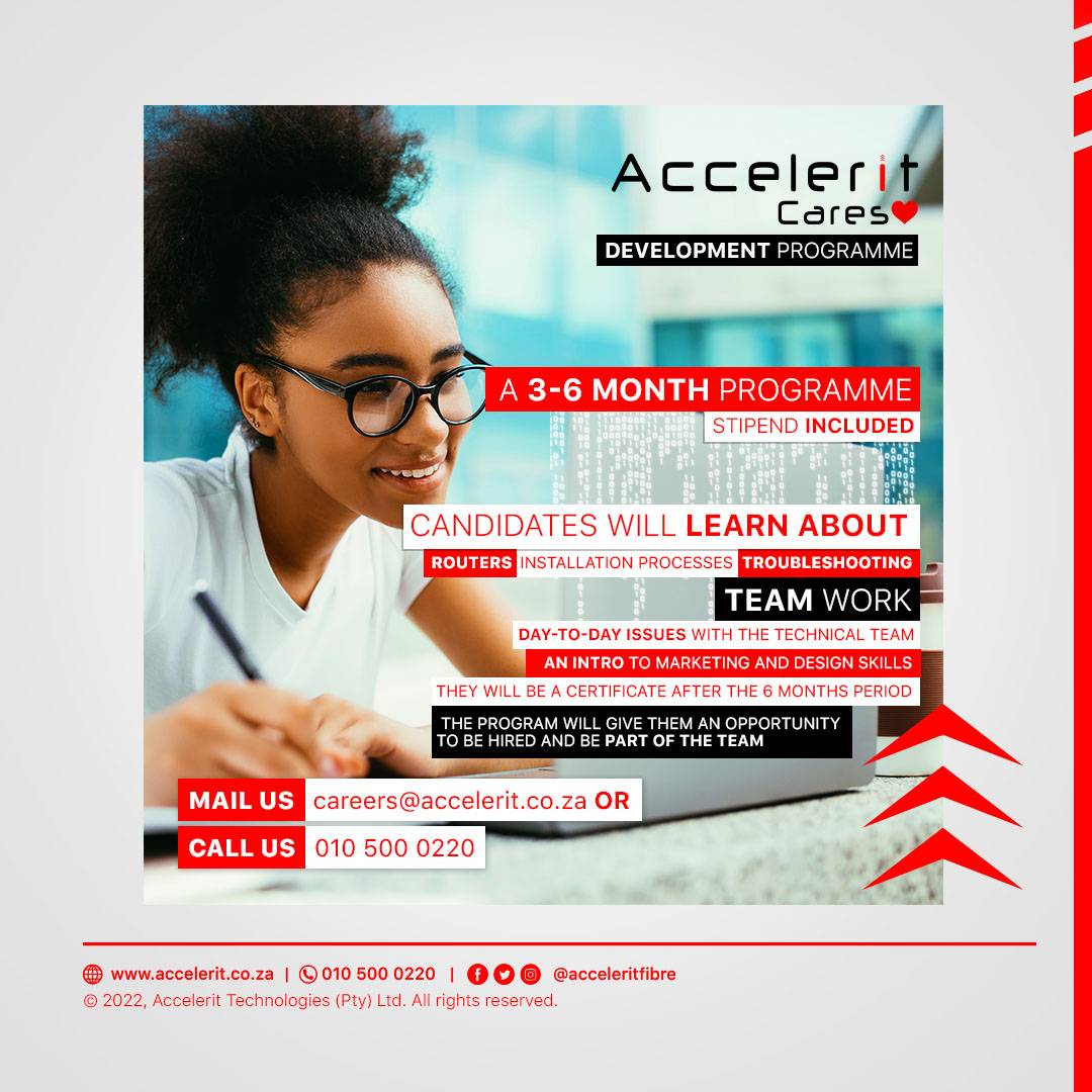 acceleritfibre's tweet image. #acceleritcares is introducing development and employment  opportunities to everyone 
Here is the #ultimateplug 
Come join the progam and learn more about fibre
Be part of our promoters teams
Are you a designer? Here is your chance to join the Accelerit family 👪 ❤