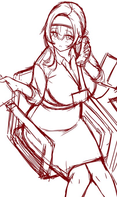 大量な依頼絵が遂に終わり、これからは自分の作品が始まります、疲れだ...........

OL姿の日枝ちゃんのエロい作品の予想。 