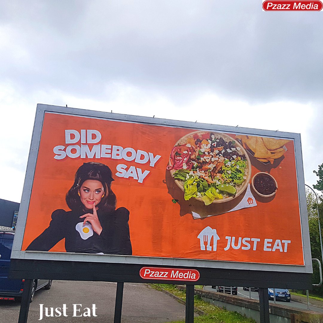🎶Did you just sing that caption in your head ? 🎶

<a href="/JustEatIE/">Just Eat Ireland</a> on one of our 48 sheet billboards in County Cork 🍔🍟

#justeat #ireland #Friday #thatfridayfeeling #cork 
#didsomebodysayjusteat #Katyperry #outdooradvertising #billboardadvertising #ooh #photooftheday