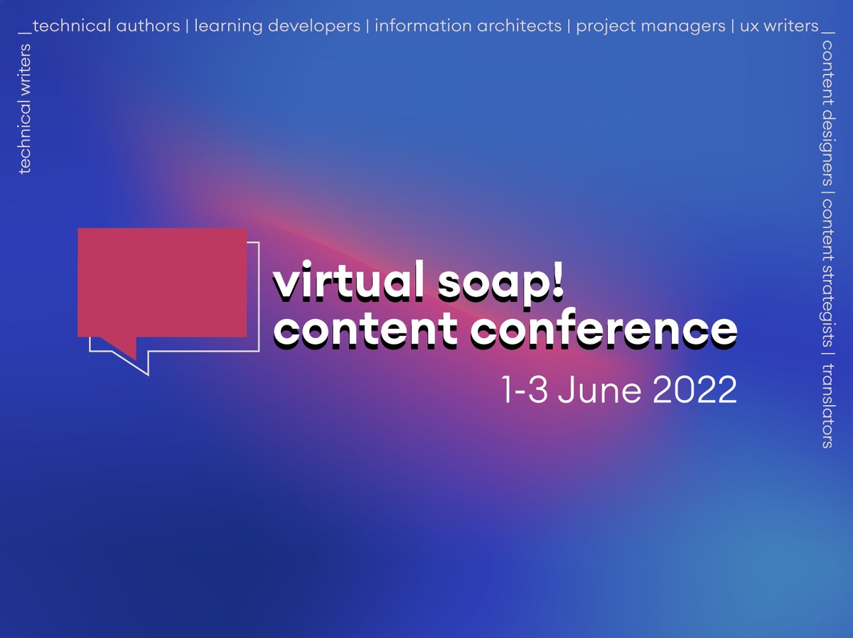 If you haven't done so yet, you can still buy a regular ticket to join us in person until 23:59 CET at bit.ly/3GtHIkv 

Can't join the conference in Kraków? Get a ticket to join the online streaming at bit.ly/3LSqtdR

See you at soap! next week!💜