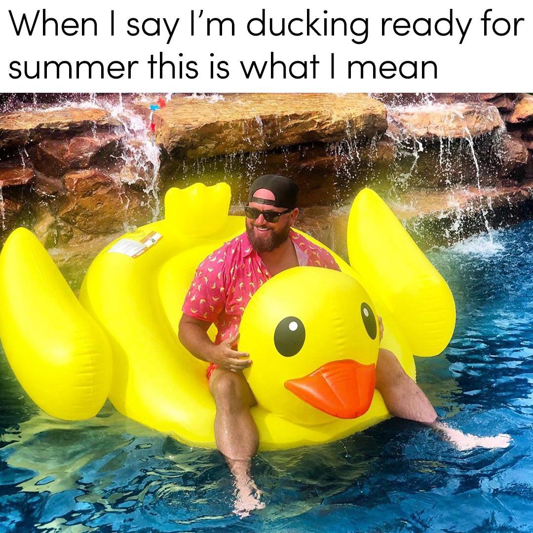 not a typo 😤 💅 #memes #summer #summermemes #duck #pool #tipsyelves