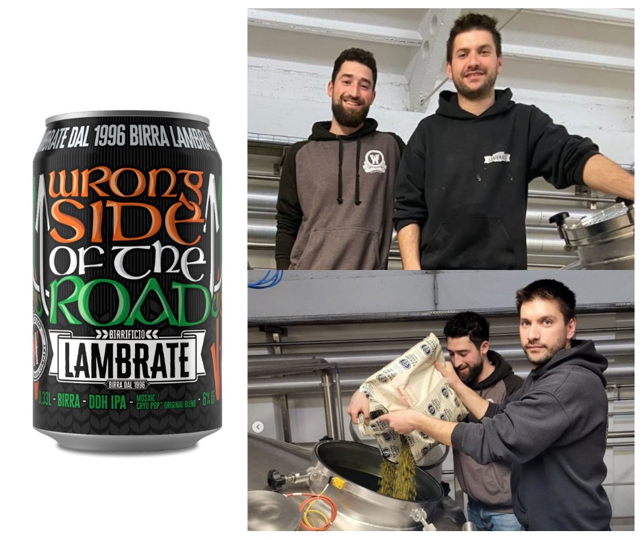 WRONG SIDE OF THE ROAD 

Back in April, Giuseppe packed his bags, jumped on a plane and headed back home for a while. And by 'home', we mean over to <a href="/BirriLambrate/">Birrificio Lambrate</a> in Milan, Italy to work on a collab. 

The result, a DDH IPA called WRONG SIDE OF THE ROAD...