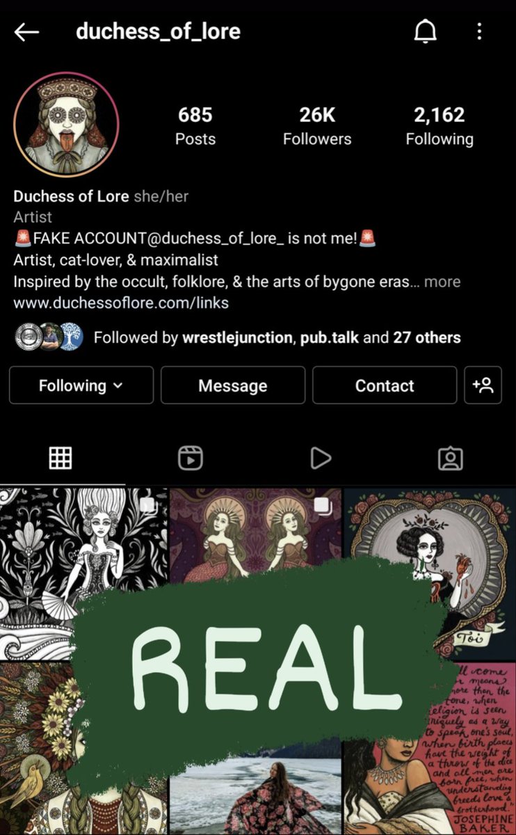 Hey <a href="/instagram/">Instagram</a> our super talented artist has been blatantly impersonated by a fake account for over a week. Despite the fact that it has been reported by countless users and they are actively scamming through DMs we just received this formal response. Care to shed some light?