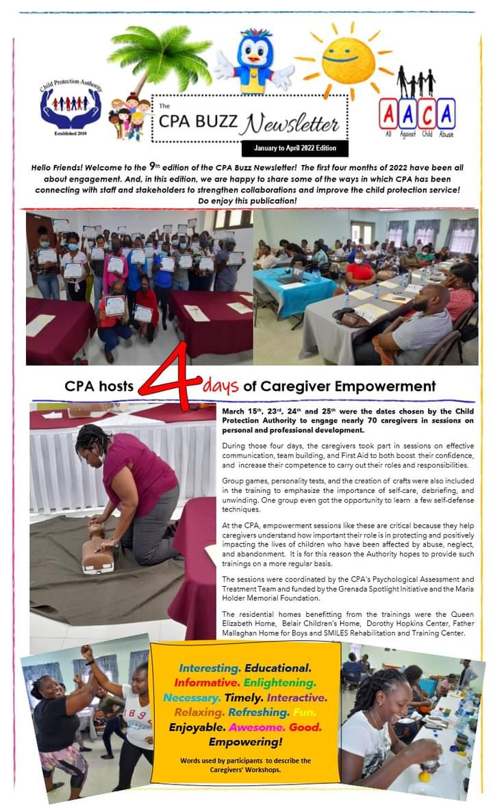 CPA_Grenada's tweet photo. Hello Friends, enjoy our newsletter highlights! https://t.co/mLt0bBaKRC