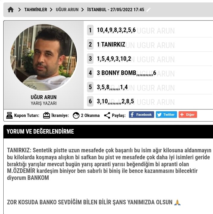 İSTANBUL ALTILI ŞABLONUM BU ŞEKİLDEDİR 👇👇

Zor yarışta cazip sayılabilecek BANKO önerdim umarım beni ve bana inananları yanıltmaz 🙏🙏

Ugurarun.com Beğeni ve retweed emeğe saygı 👈✅🙏