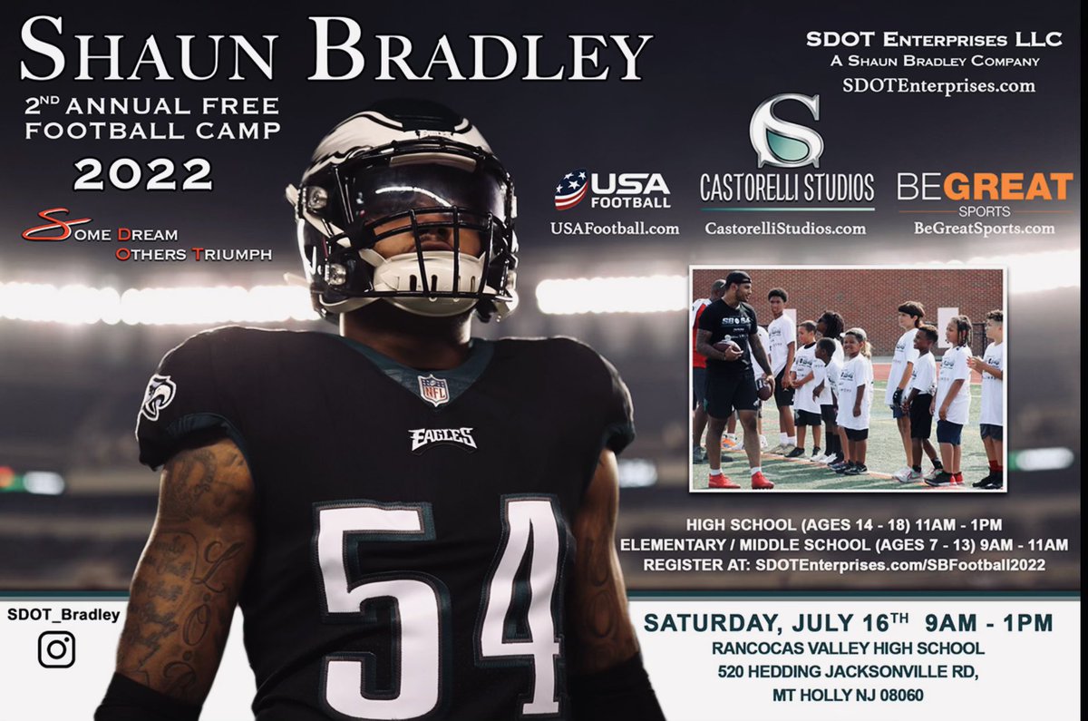 HurricanesRv's tweet photo. Free Football camp hosted by one of our own ❤️🖤Register:  at https://t.co/SDjjPH65DZ https://t.co/LRuUzoJFxY