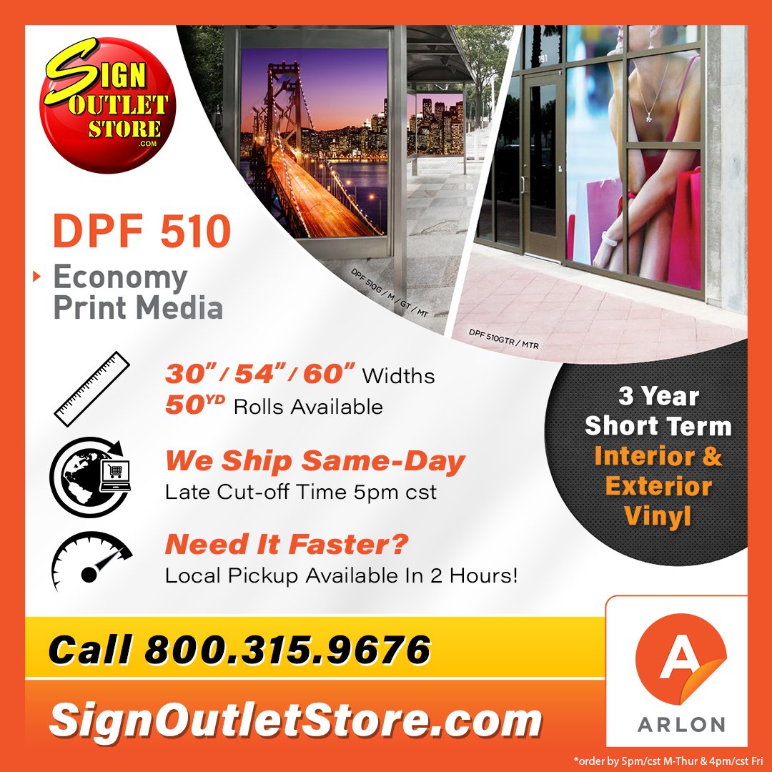 ⭐️ DPF 510 Economy Print Media 
⭐️ Perfect print every time!
⭐️ We ship same-day
 
signoutletstore.com/search.php?sea…