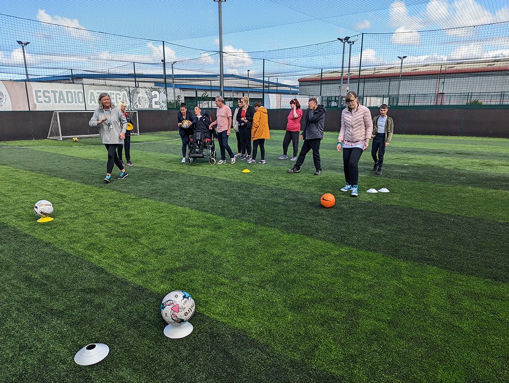 Cheshire Football Association (@cheshire_fa) on Twitter photo Our FDO Dan Landstrom visited the @countsleague Disability Social League today at <a href="/goals_chester/">Goals Chester</a>.
The group are staying active and socialising by playing the beautiful game! Another example of how football is FOR ALL.
For more info email disabilityfootball@cheshirefa.com. Our FDO Dan Landstrom visited the @countsleague Disability Social League today at <a href="/goals_chester/">Goals Chester</a>.
The group are staying active and socialising by playing the beautiful game! Another example of how football is FOR ALL.
For more info email disabilityfootball@cheshirefa.com.