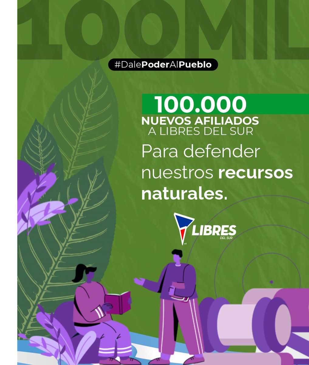 Defendamos nuestros recursos naturales de las manos del extractivismo sinestro de las multinacionales.
#AfiliateaLIBRES y #DalePoderAlPueblo