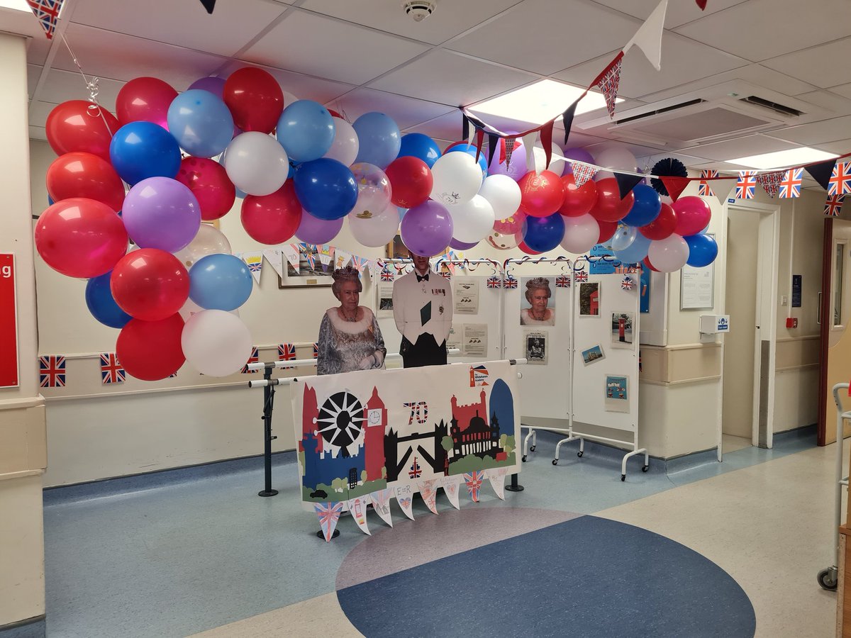 DebEvs72's tweet photo. Ward 4 Jubilee decorations looking fantastic a huge thankyou to The Whitehaven Academy for their brilliant artwork @NCICNHS @christinemusgr6 https://t.co/kecAjdlqkN