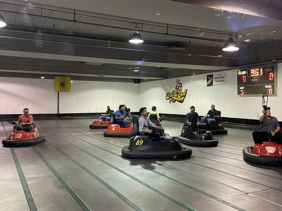 BLAengineers's tweet photo. Happy Friday, and enjoy a long Memorial Day weekend! BLA rang in last weekend with a team outing to Whirlyball Atlanta for some healthy competition... Turns out you're never too old for bumper cars! https://t.co/JfcAXbknm2