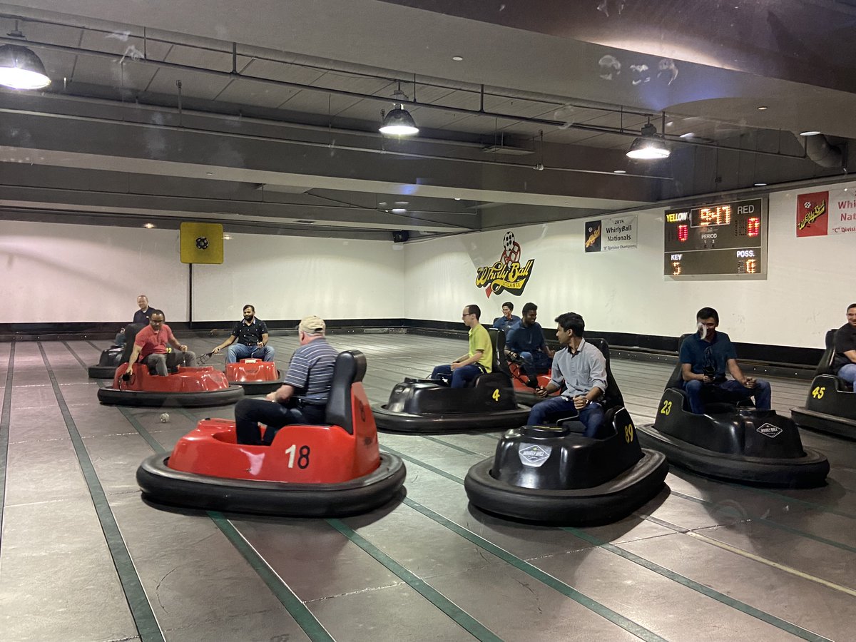 BLAengineers's tweet photo. Happy Friday, and enjoy a long Memorial Day weekend! BLA rang in last weekend with a team outing to Whirlyball Atlanta for some healthy competition... Turns out you're never too old for bumper cars! https://t.co/JfcAXbknm2