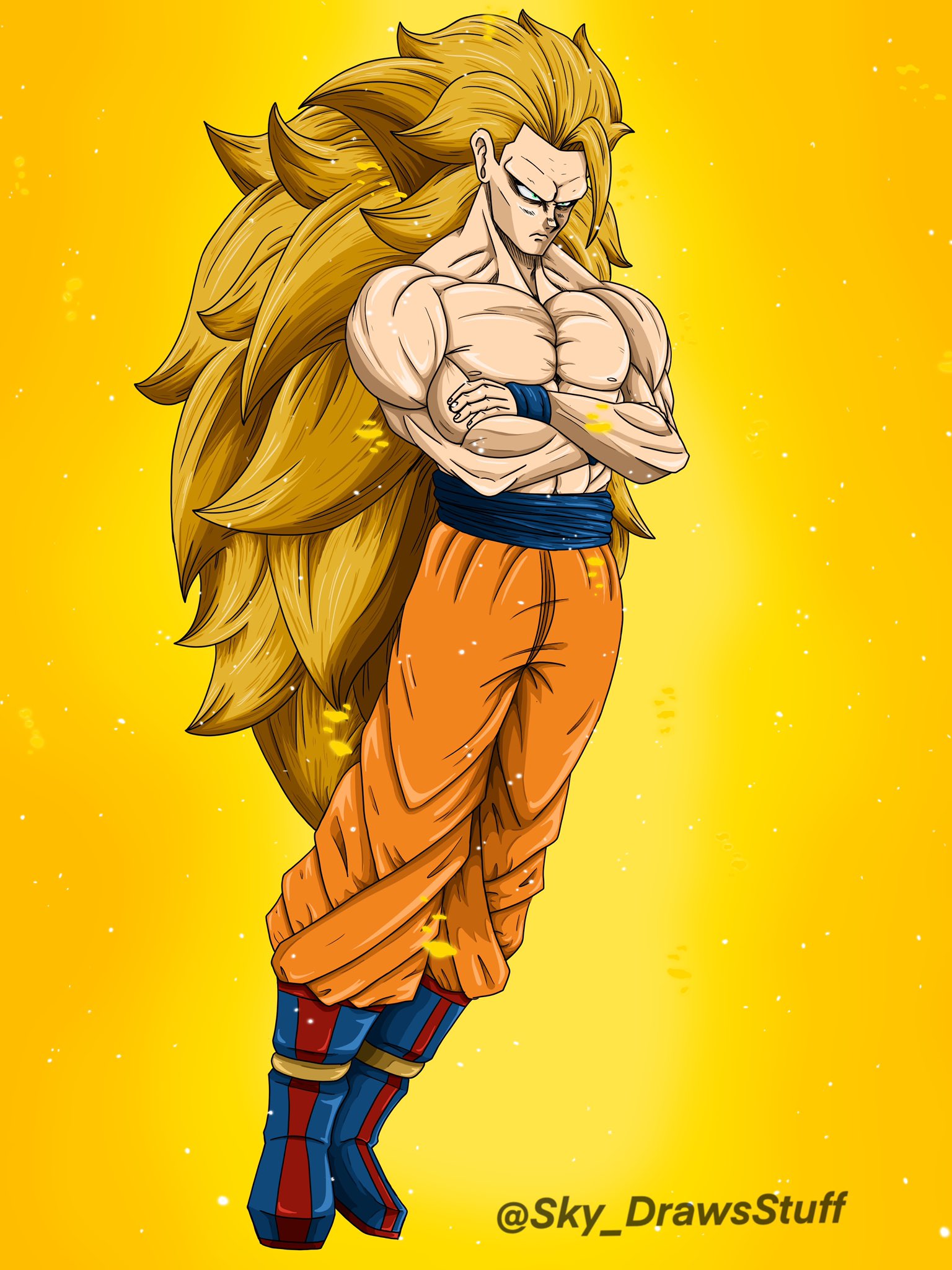 como desenhar animesGoku Super Saiyajin 3 - Dragon Ball Z - Cadê os fãs de Dragon Ball pra dar uma moral pro Goku a…